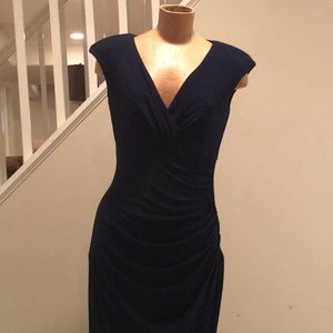 Ralph Lauren cap sleeve crossover dress